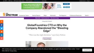 
                            12. GlobalFoundries CTO on Why the Company Abandoned the “Bleeding ...