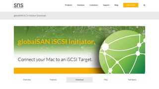 
                            6. globalSAN iSCSI Initiator Download - SNS (Studio Network Solutions)
