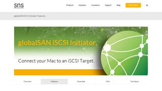 
                            4. globalSAN iSCSI Initiator Features - SNS (Studio Network Solutions)
