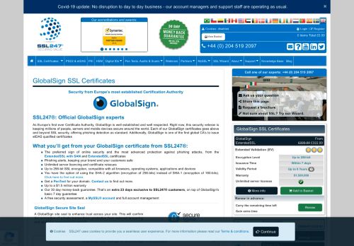 
                            12. GlobalSign SSL Certificates - SSL247
