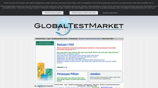
                            11. GlobalTestMarket - Bantuan/Yang Sering Ditanyakan
