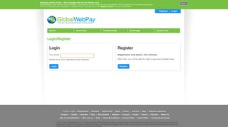 
                            6. GlobalWebPay - Login