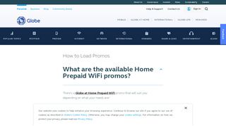 
                            3. Globe at Home Prepaid WiFi Promos | Help & Support | Globe