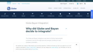 
                            4. Globe-Bayan Integration | Help & Support | Globe