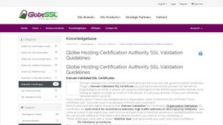
                            10. Globe Hosting Certification Authority SSL Validation Guidelines ...