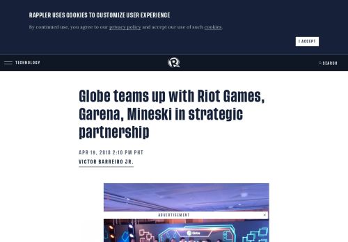 
                            11. Globe teams up with Riot Games, Garena, Mineski in strategic ...