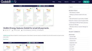 
                            13. GloBird Energy features Gobbill for email bill payments.