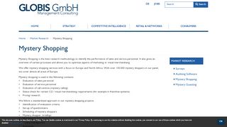 
                            5. Globis Consulting: Mystery Shopping