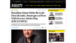 
                            10. Globo's Carlos Henrique Schroder Talks About VOD Service Globo ...