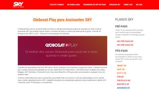 
                            10. Globosat Play para Assinantes SKY - Assista online - Assinar TV SKY