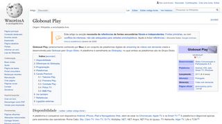 
                            12. Globosat Play – Wikipédia, a enciclopédia livre
