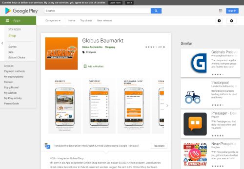 
                            11. Globus Baumarkt – Apps bei Google Play