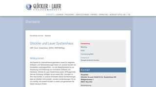 
                            1. Glöckler und Lauer Systemhaus - ASP, Cloud, Systemhaus, Datev ...