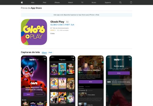 
                            10. Gloob Play na App Store - iTunes - Apple