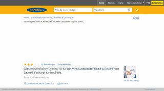
                            9. ▷ Glosemeyer Rainer Dr.med. FA für Inn.Med.Gastroenterologie u ...
