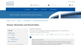 
                            12. Glossar: Bewerben und Einschreiben - Universität Oldenburg