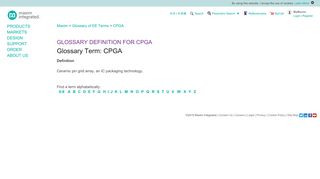 
                            11. Glossary Definition for CPGA - Maxim Integrated