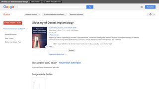 
                            12. Glossary of Dental Implantology