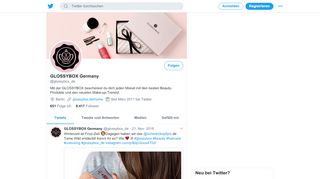 
                            10. GLOSSYBOX Germany (@glossybox_de) | Twitter