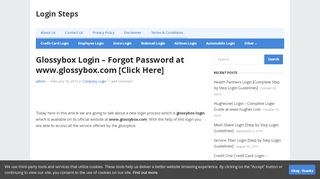 
                            7. Glossybox Login – Forgot Password at www.glossybox.com [Click ...