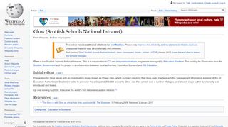 
                            13. Glow (Scottish Schools National Intranet) - Wikipedia