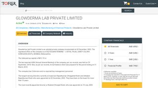 
                            10. Glowderma Lab Private Limited - Financial Reports, Balance Sheets ...