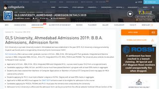 
                            11. GLS University, Ahmedabad – Admissions 2019 - Collegedunia