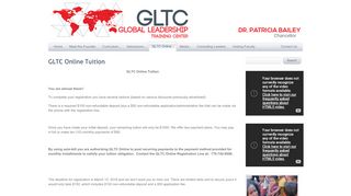 
                            4. GLTC Online TuitionGLTC - GLTC - Global Leadership Training Center