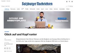 
                            9. Glück auf und Kopf runter | SN.at