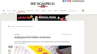 
                            12. Glücksspiel: Aufgepasst bei Online-Lotterien - Wirtschaft ...