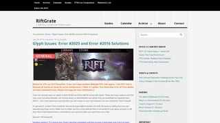 
                            6. Glyph Issues: Error #2025 and Error #2016 Solutions | RiftGrate