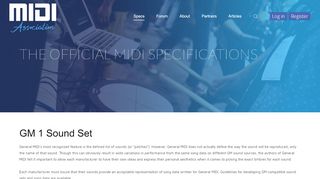 
                            13. GM 1 Sound Set - MIDI Manufacturers Association
