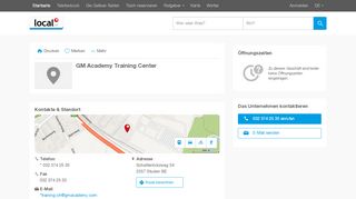
                            5. GM Academy Training Center in Studen BE - Adresse ...