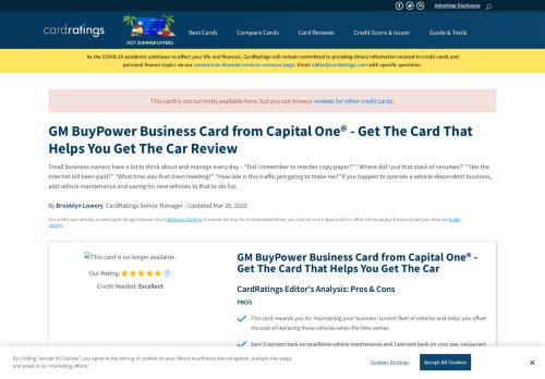
                            12. GM BuyPower Business Card from Capital One - Get The Card That ...