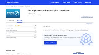 
                            8. GM BuyPower card from Capital One review - Credit Cards