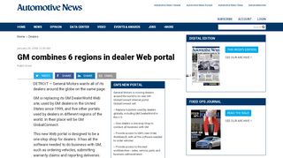 
                            7. GM combines 6 regions in dealer Web portal - Automotive News