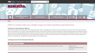 
                            5. GM2-5: Create and use simple maps to show position and direction ...