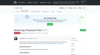 
                            6. Gmail App Password Fails · Issue #2377 · k9mail/k-9 · GitHub