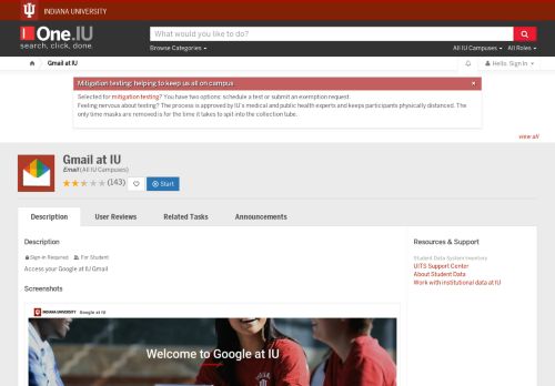 
                            5. Gmail at IU (Email) | All IU Campuses | One.IU