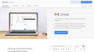 
                            2. Gmail: Correo electrónico seguro para empresas | G Suite - Google