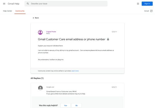 
                            8. Gmail Customer Care email address or phone number - Google Product ...