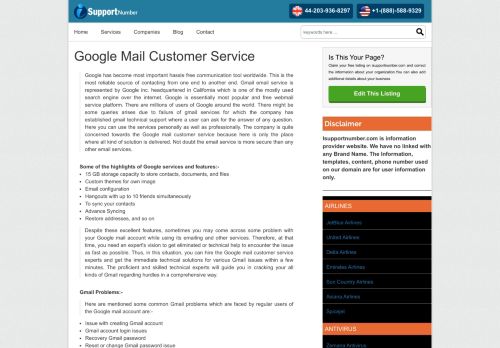 
                            5. Gmail Customer Service | Technical Support Phone Number