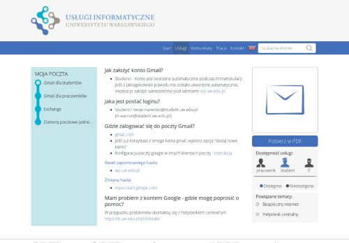 
                            13. Gmail dla studentów - ITUW