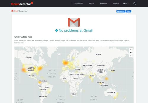 
                            6. Gmail down? Current status and problems | Downdetector