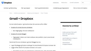 
                            10. Gmail + Dropbox – Dropbox-hjelp