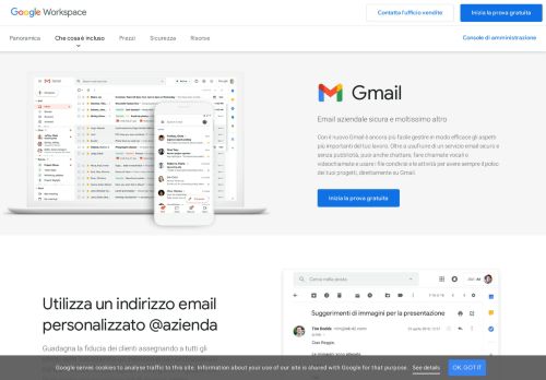 
                            3. Gmail: email aziendale sicura | G Suite