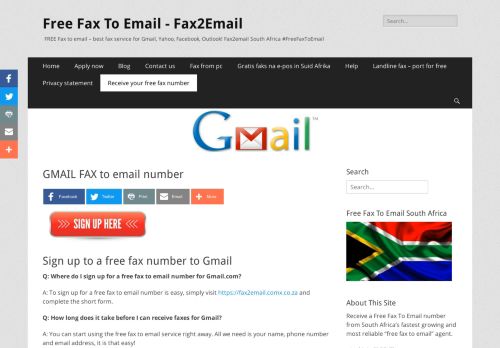 
                            11. Gmail Fax to Email FREE | Sign up here | Free Fax To ... - Fax2Email