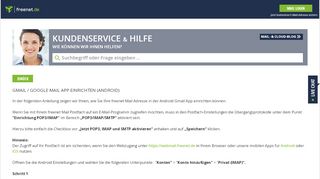 
                            4. Gmail / Google Mail App einrichten - Kundenservice & Hilfe – freenet ...