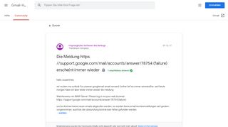 
                            6. Gmail-Hilfeforum - Google Groups