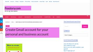 
                            2. Gmail Id: Create a new email account in hindi-जीमेल ... - Pxxstory.com